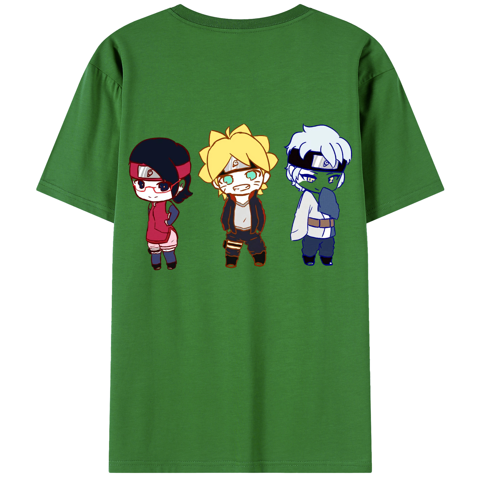 （画像用） NARUTO -ナルト- うずまき ボルト Uzumaki Boruto レディース半袖Tシャツ(バックプリント)